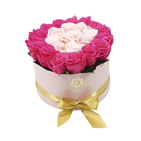 Large Round Pink Preserved Roses - Excellent Florists