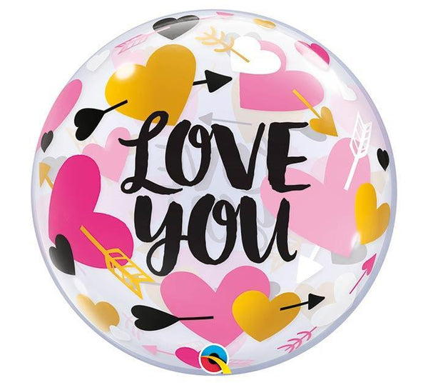 I love  You Bubble Balloons