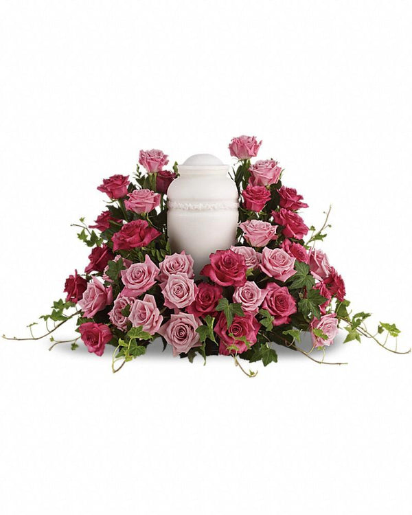 Bed of Pink Roses - Excellent Florists