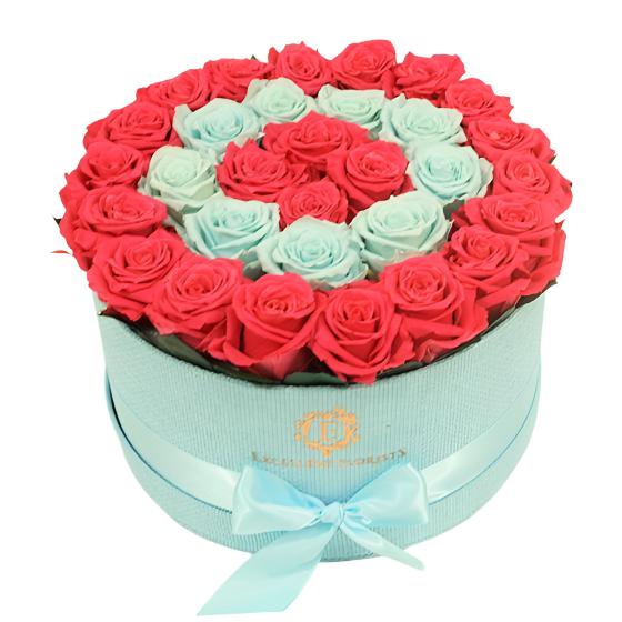 Bicolor Sky Blue and Pink Roses Give roses Excellent florists flowers