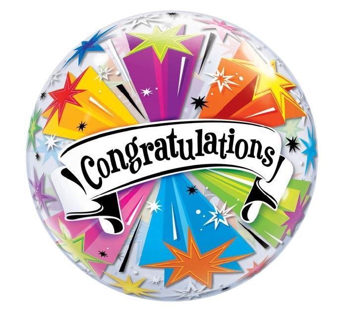 Congratulations Bubble Balloon