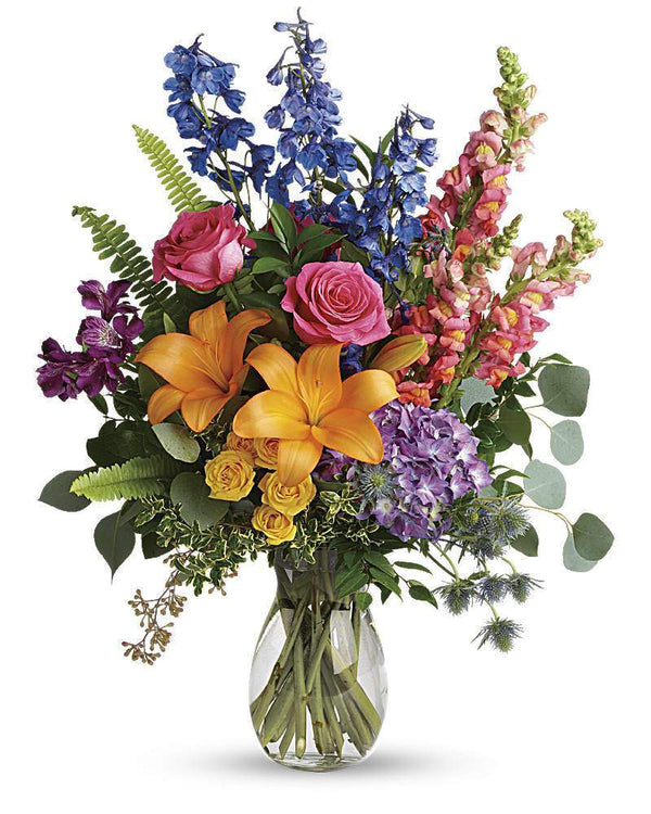 Colors Of The Rainbow Bouquet - Excellent Florists 