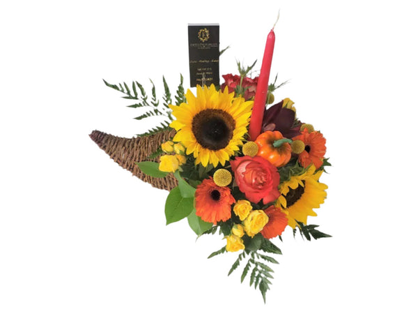 Fresh Flower Cornucopia Deluxe