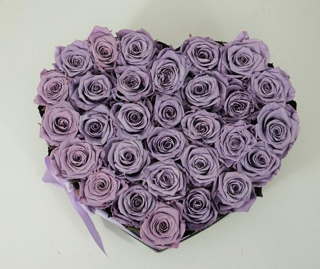 Heart Box Lavender - Excellent Florists