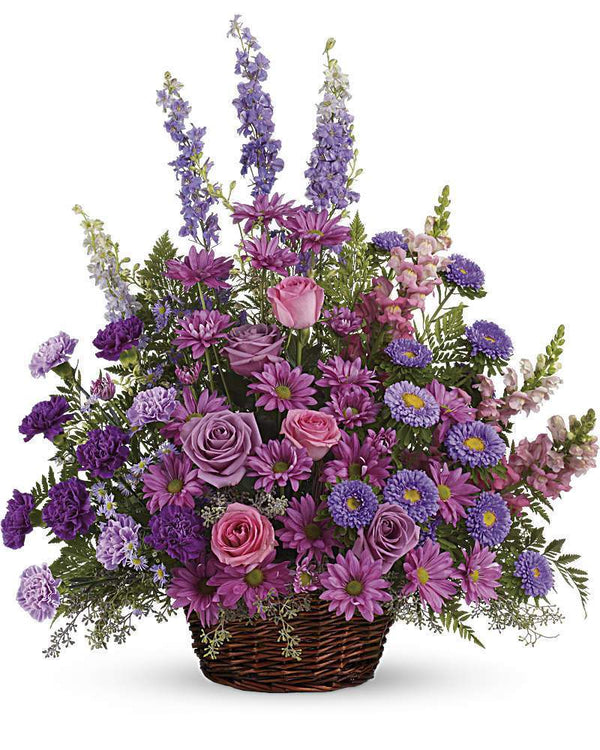 Gracious Lavender Basket - Excellent Florists