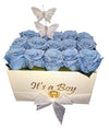 It´s a Boy Square Preserved Roses