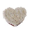 Heart White Preserved Mini Rose Box promotion