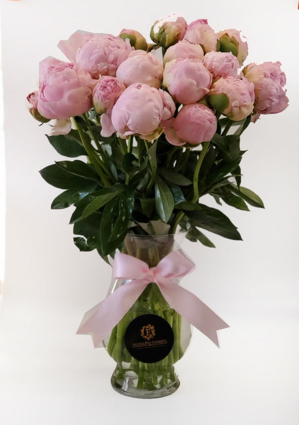 20 Pink  Peonies  Arrangement