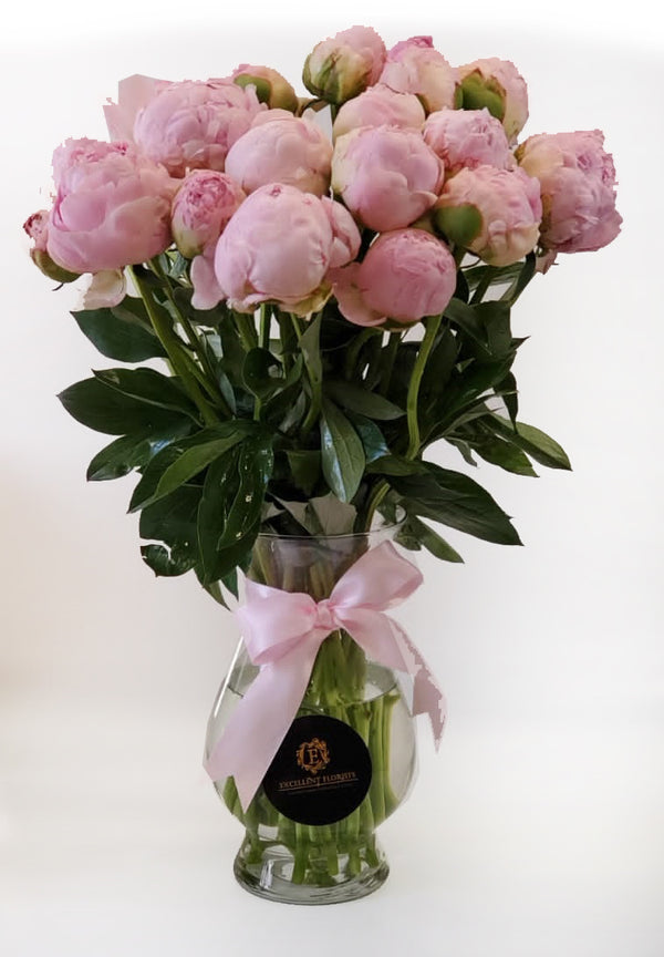 20 Pink  Peonies  Arrangement