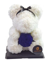 White Rose Teddy Bear Gift Box  14" PROMOTION