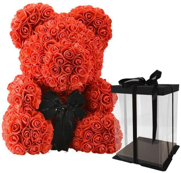 Rose Teddy Bear Gift Box  14"