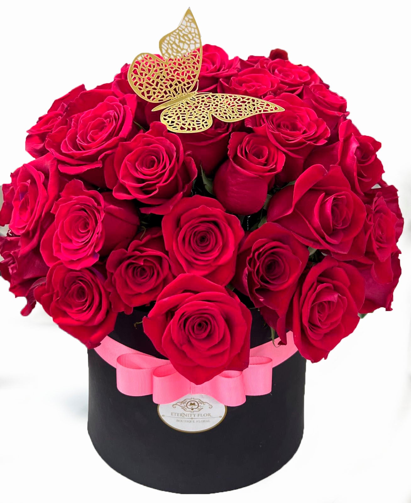 Personalized Rose Round Box and Balloon