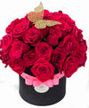 Personalized Rose Round Box and Balloon