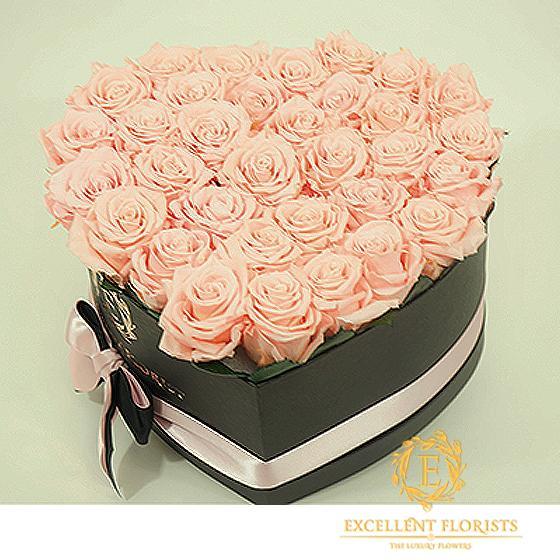 Coral Pink Heart - Excellent Florists