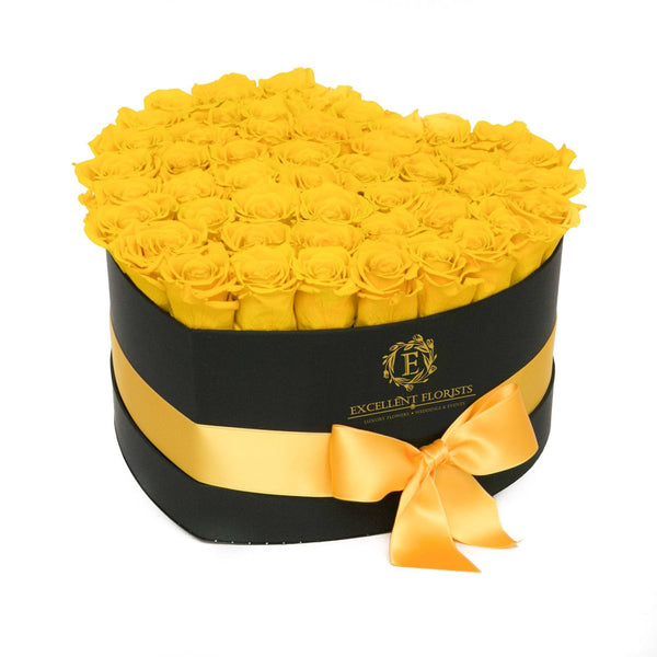 Heart Box Yellow