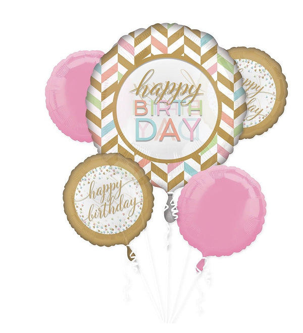 Happy Birthday Balloon Bouquet 5pc