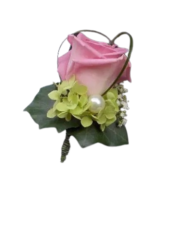 Pink Rose Boutonniere