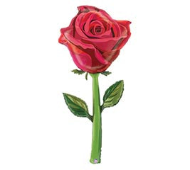 Satin Rose 65" – Elegant Oversized Balloon