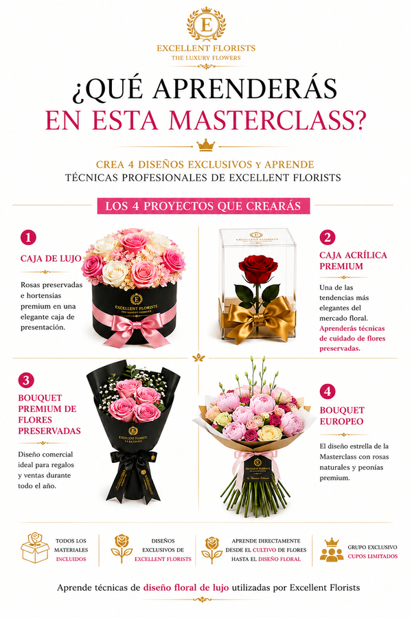 Masterclass: Rosas Preservadas | Click aqui
