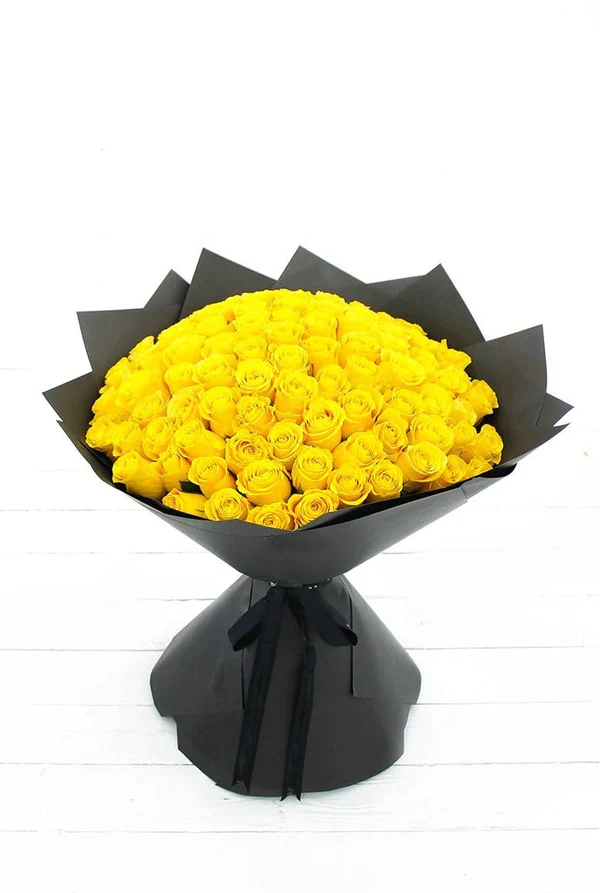 Ramo Buchón - 100 Rosas Amarillas