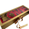 Golden LOVE Box with Preserved Roses – Luxury Gift