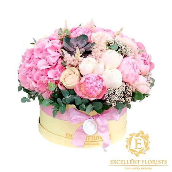 Pretty Pink Peonies & Hydrangea - Excellent Florists 
