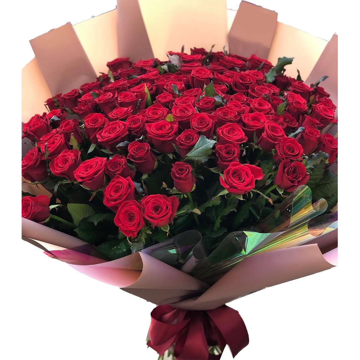 150 Red Roses Forever Romance Bouquet * Vase not included