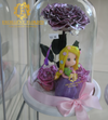Preserved Roses with Princess Figurine in a Dome