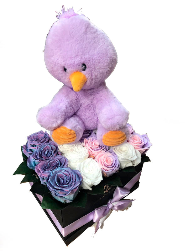 New Baby Purple roses and Toy