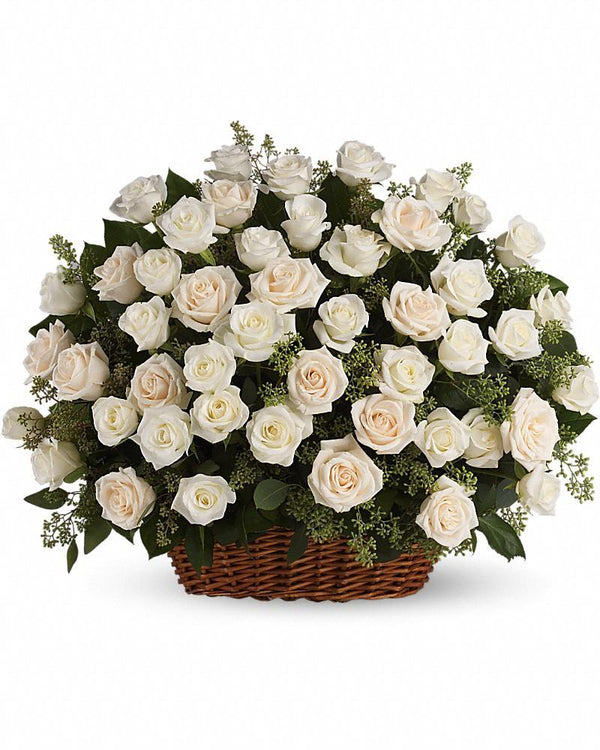 Bountiful Rose Basket - Excellent Florists 