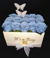 It´s a Boy Square Preserved Roses