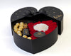 Heart Preserved Roses and Champagne bottle in a Box