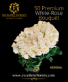 Bouquet 50 stems Mondial roses