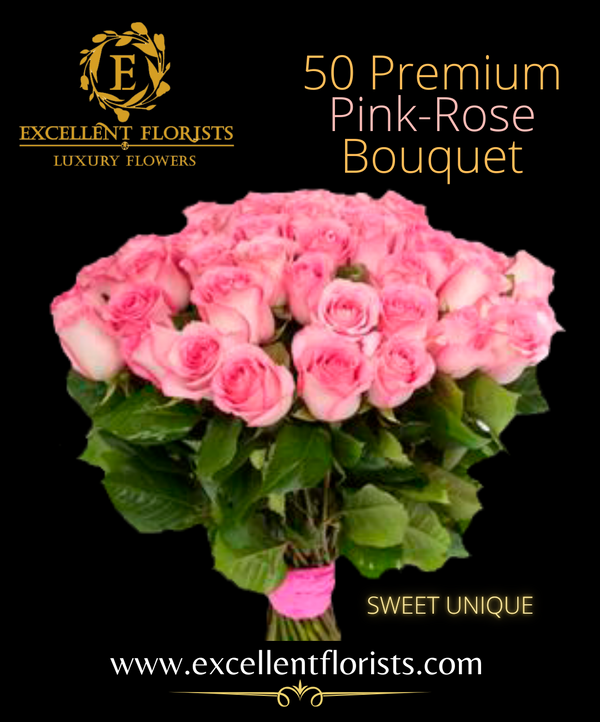 Bouquet 50 stems Sweet Unique roses.
