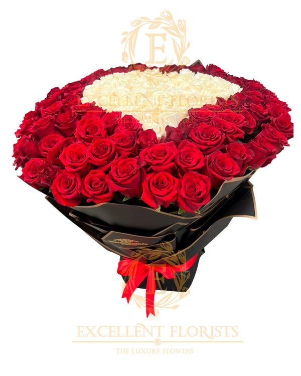 Giant Bouquet of 300 Red Roses *** Vase not included