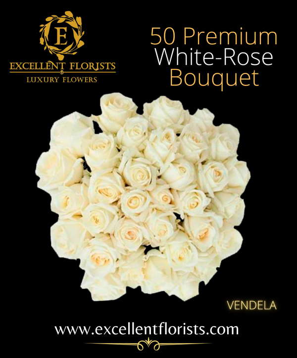 Bouquet 50 stems Vendela roses.