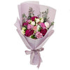 Purple Flower Bouquet with Greenery * Vase not included