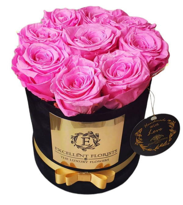 small-round-luxury-box-pink-preserved-roses-9-roses
