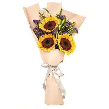 Sunflower Bouquet with Greenery * Vase not included